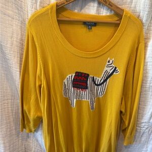 Modcloth Mustard Yellow Knit Sweater